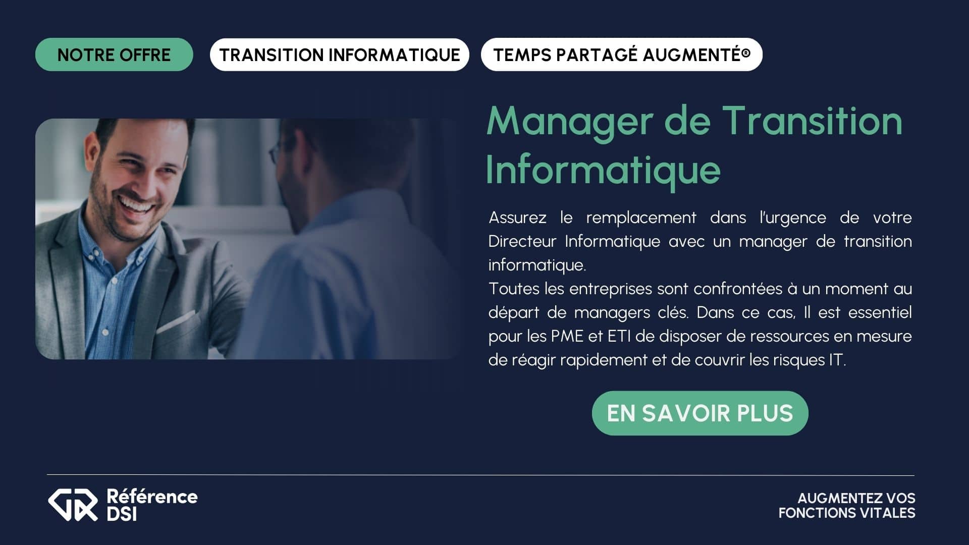 Manager De Transition Informatique R F Rence Dsi